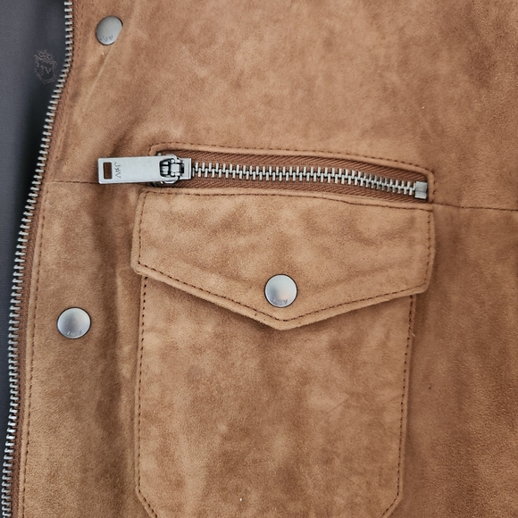 John Varvatos Star Suede/Leather Jacket (Brown, Small) Excellent condition - Picture 3 of 8